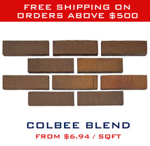 Load image into Gallery viewer, Thin Brick Veneer - Extruded Wirecut Collection - Colbee Blend
