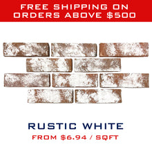 Load image into Gallery viewer, Thin Brick Veneer - Artisanal Collection - Rustic White

